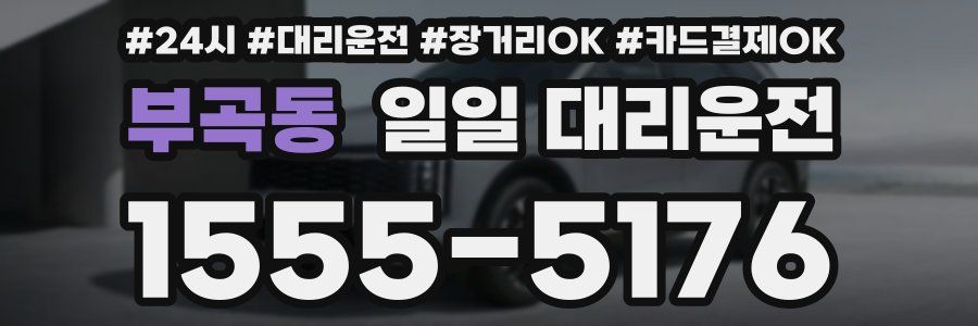 부곡동 일일 대리운전