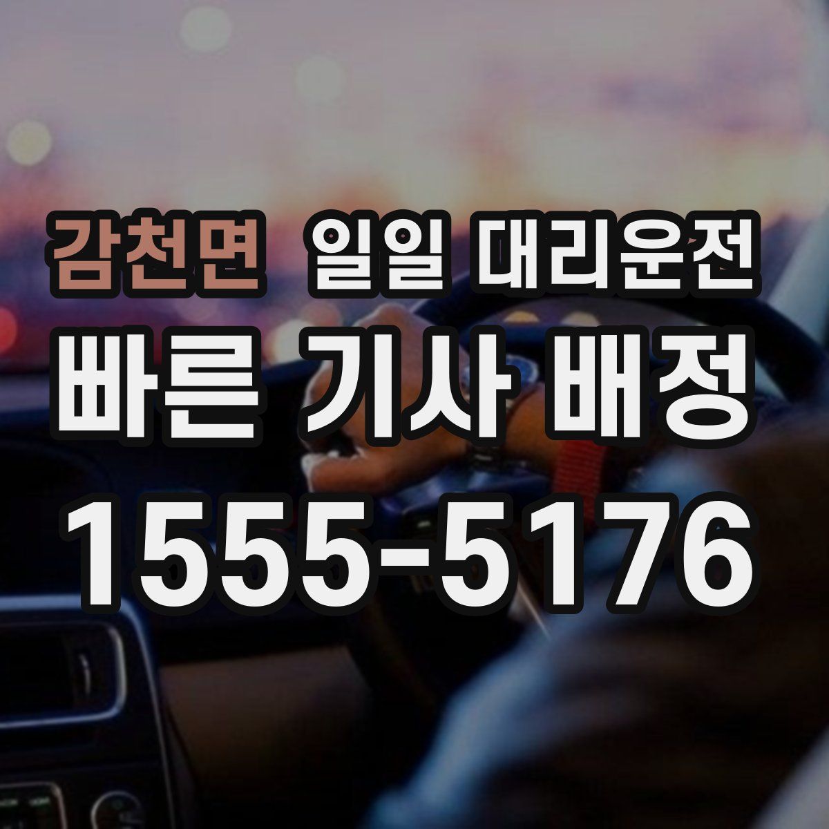 감천면 일일 대리운전
