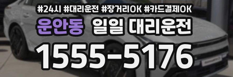 운안동 일일 대리운전