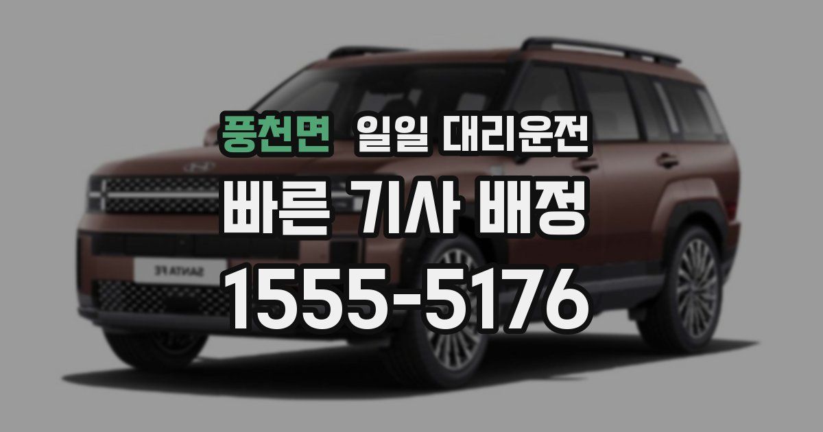 풍천면 일일 대리운전