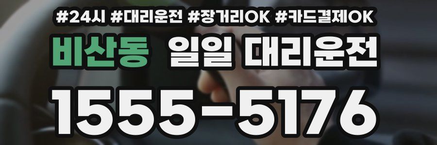 비산동 일일 대리운전