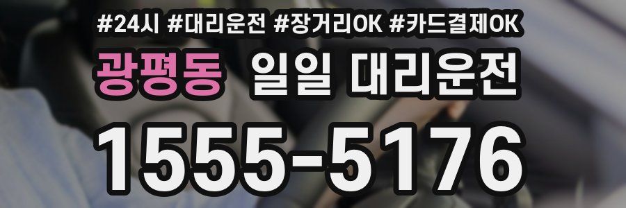 광평동 일일 대리운전