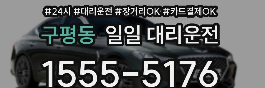 구평동 일일 대리운전