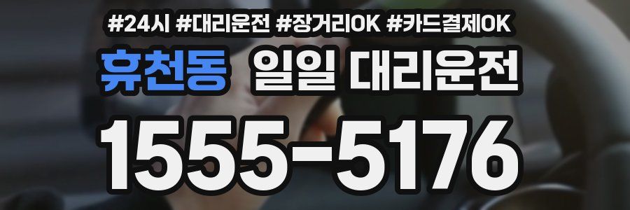 휴천동 일일 대리운전