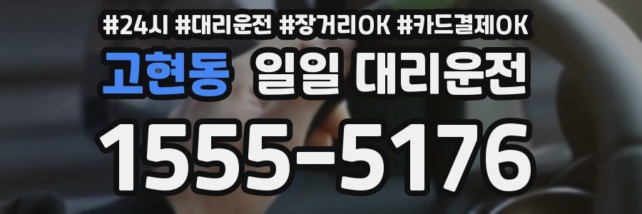 고현동 일일 대리운전