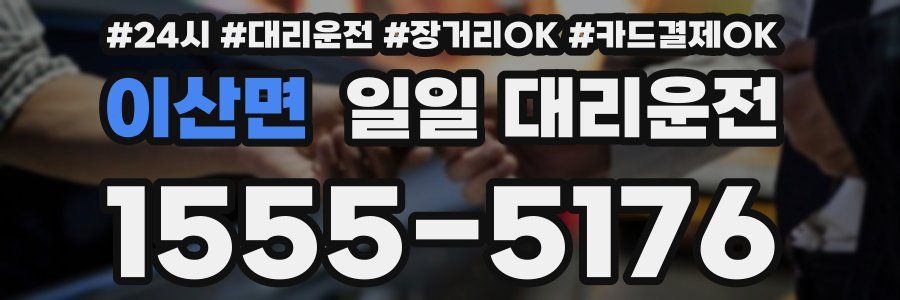 이산면 일일 대리운전
