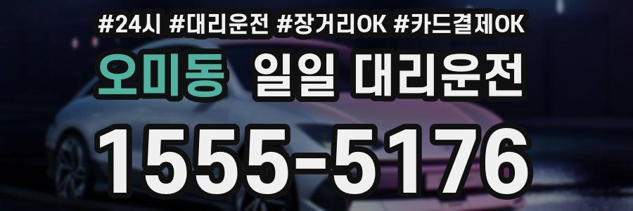 오미동 일일 대리운전