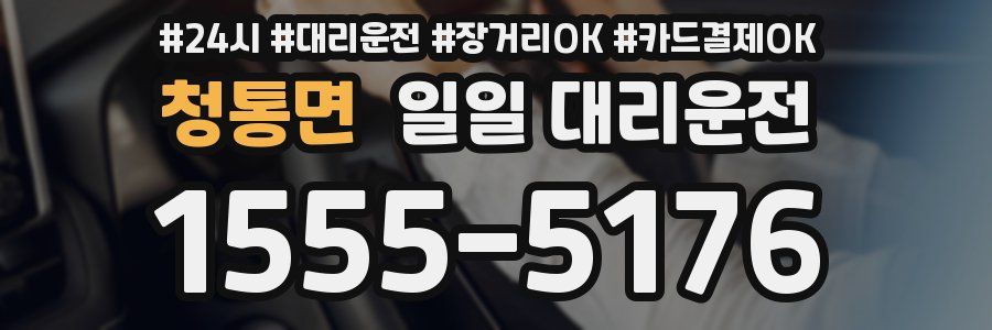 청통면 일일 대리운전
