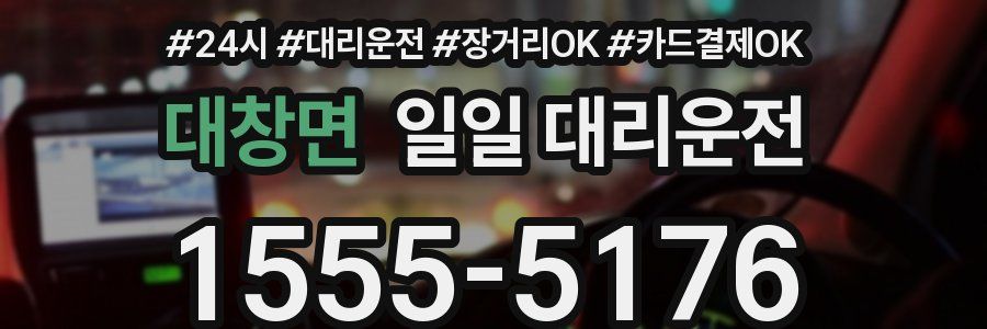 대창면 일일 대리운전