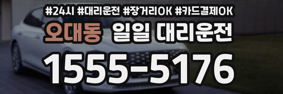 오대동 일일 대리운전