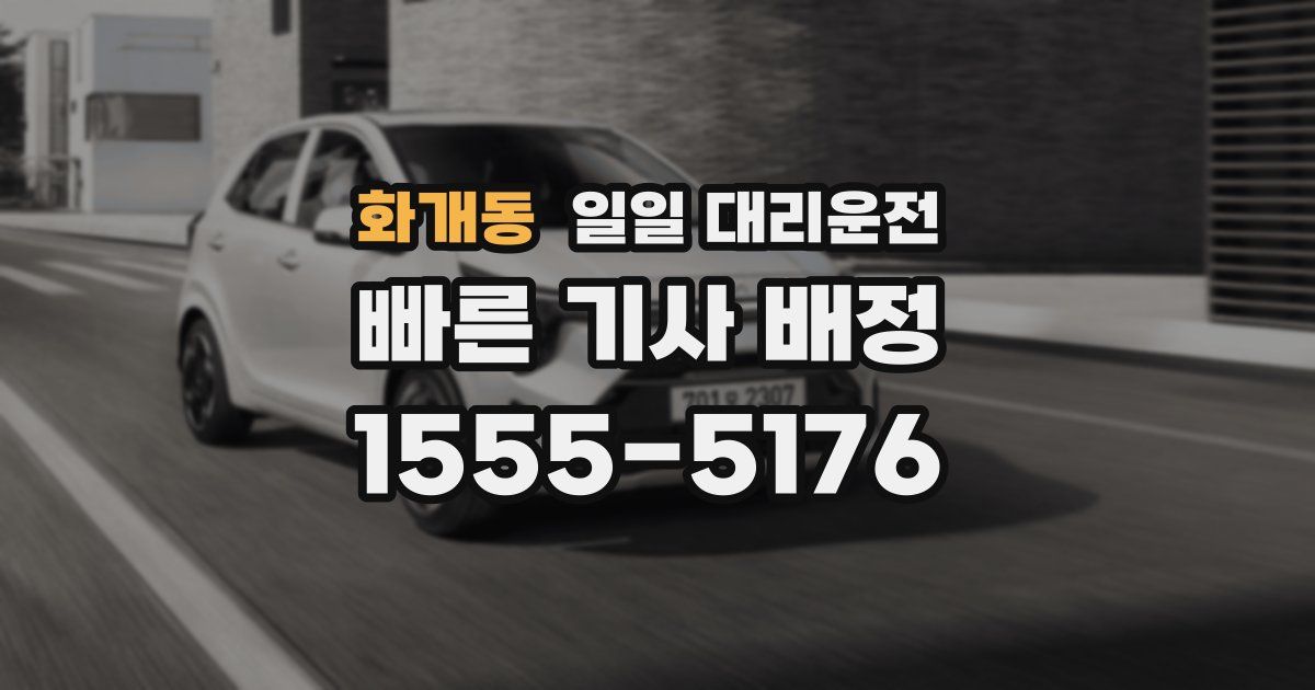 화개동 일일 대리운전