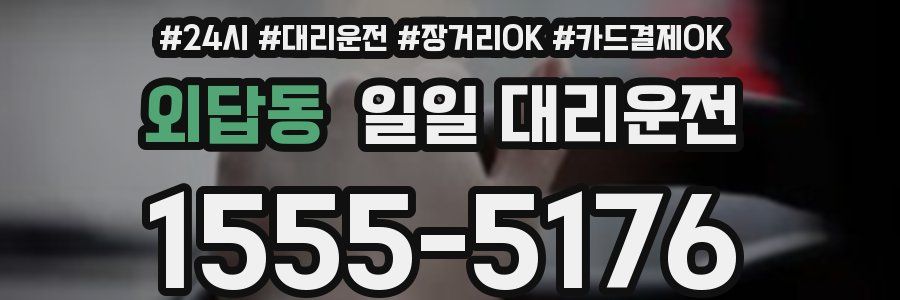 외답동 일일 대리운전