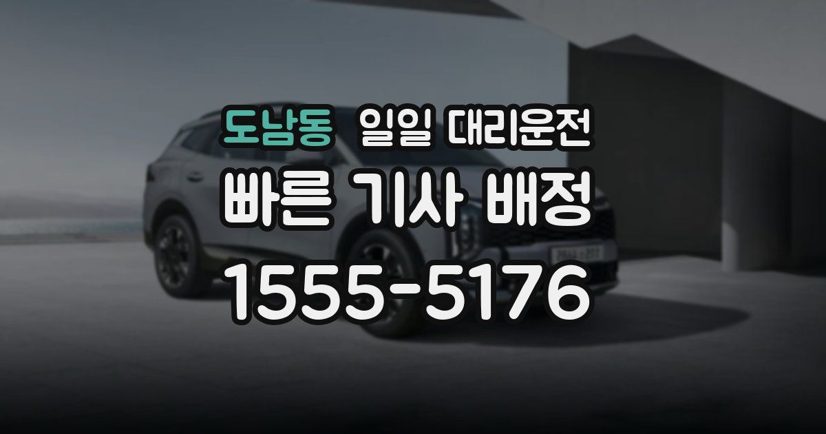 도남동 일일 대리운전