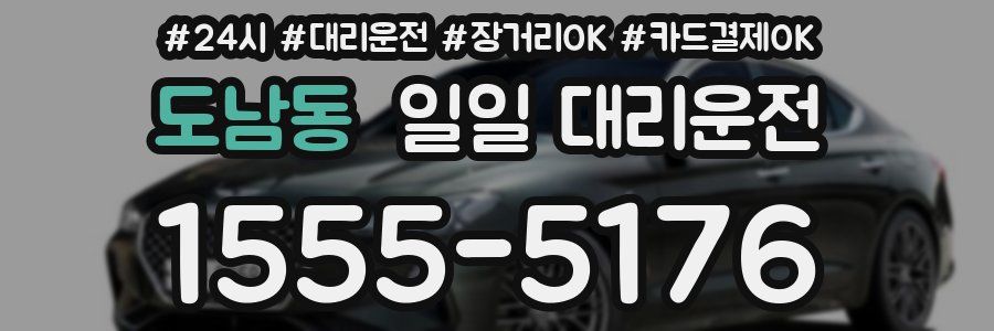 도남동 일일 대리운전