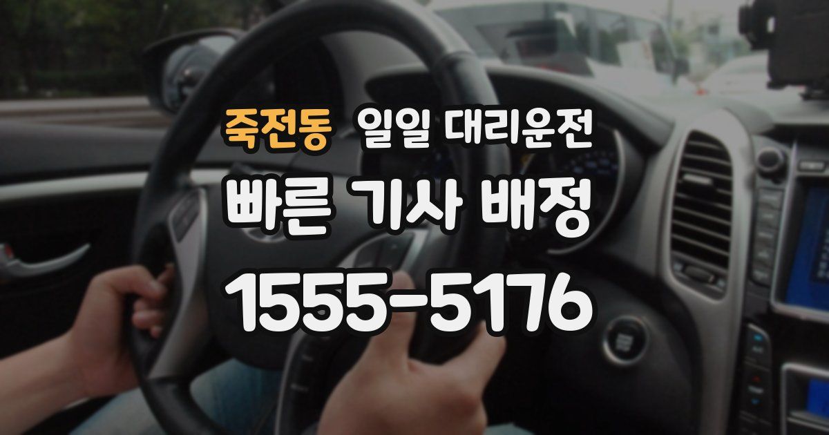 죽전동 일일 대리운전