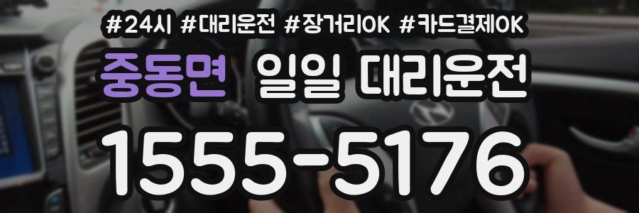중동면 일일 대리운전