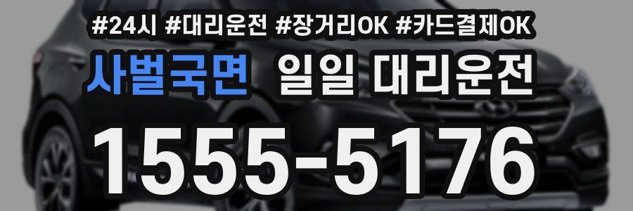 사벌국면 일일 대리운전