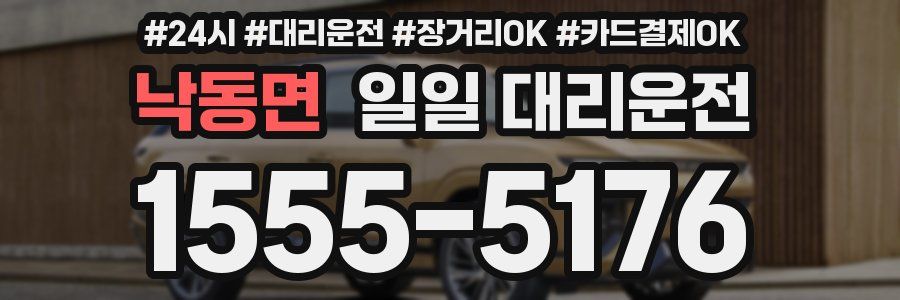낙동면 일일 대리운전