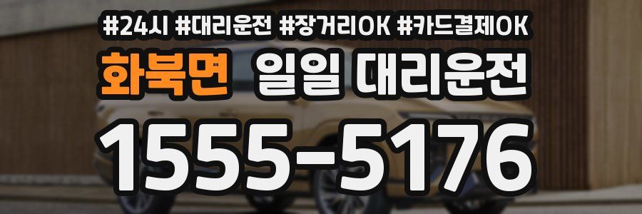 화북면 일일 대리운전