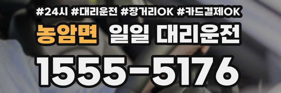 농암면 일일 대리운전