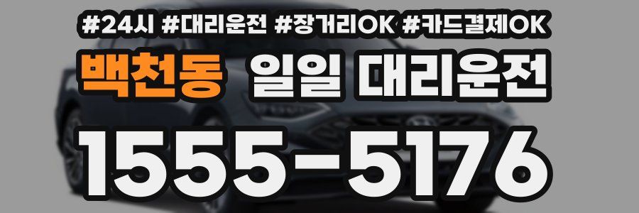 백천동 일일 대리운전