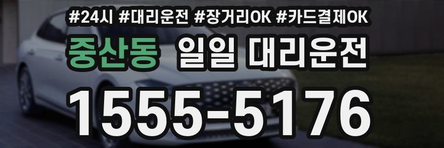 중산동 일일 대리운전