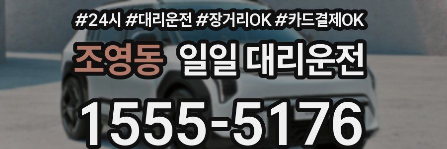 조영동 일일 대리운전