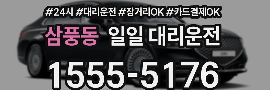 삼풍동 일일 대리운전