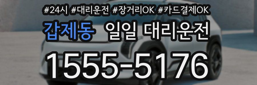 갑제동 일일 대리운전