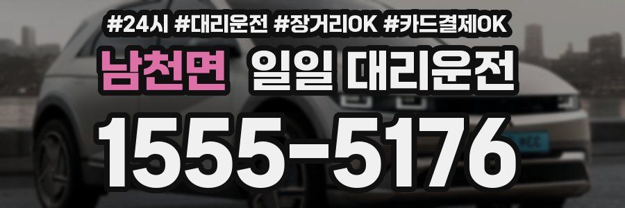 남천면 일일 대리운전