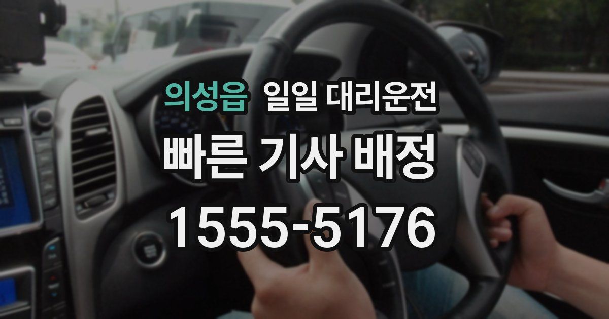 의성읍 일일 대리운전