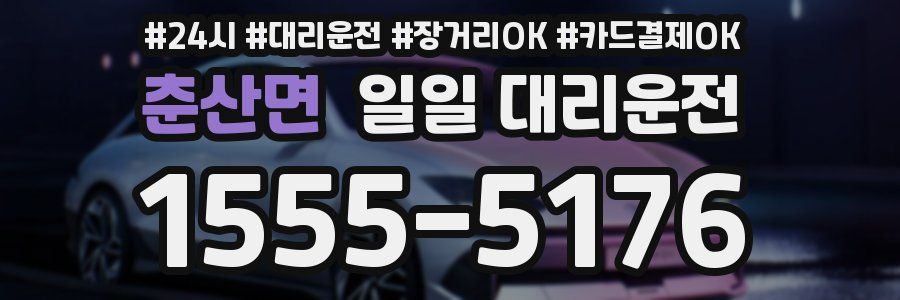 춘산면 일일 대리운전