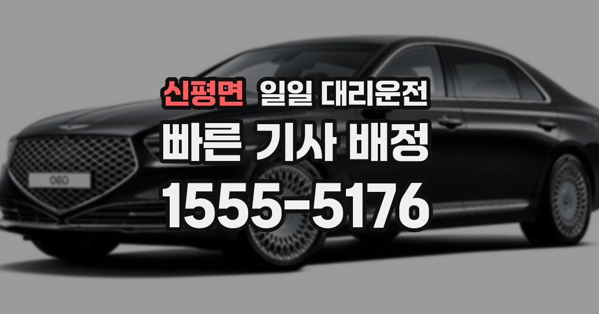 신평면 일일 대리운전