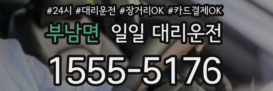 부남면 일일 대리운전