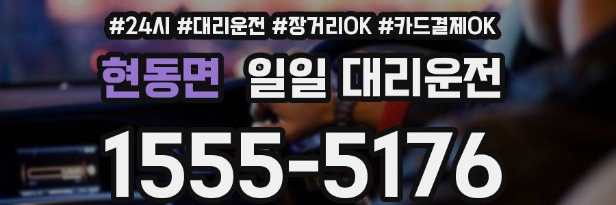 현동면 일일 대리운전