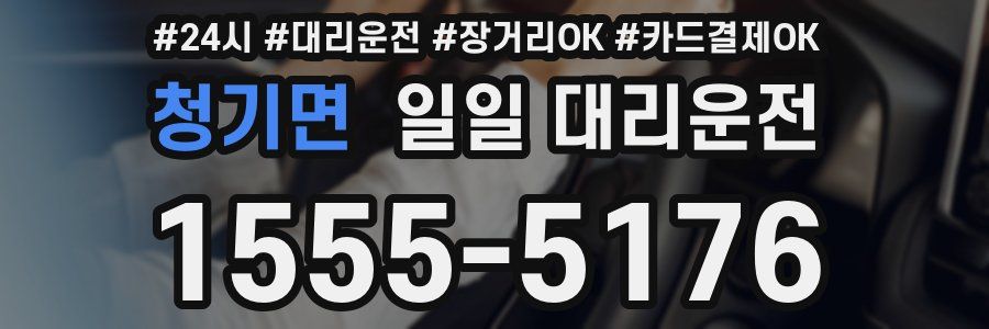 청기면 일일 대리운전