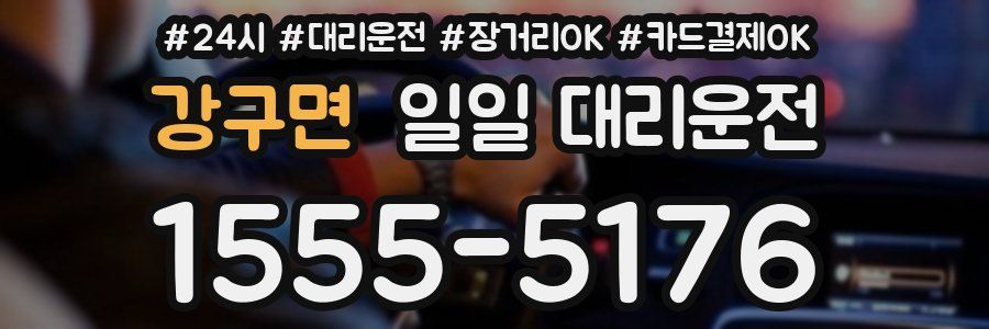 강구면 일일 대리운전