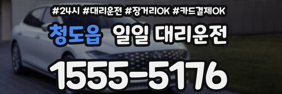 청도읍 일일 대리운전