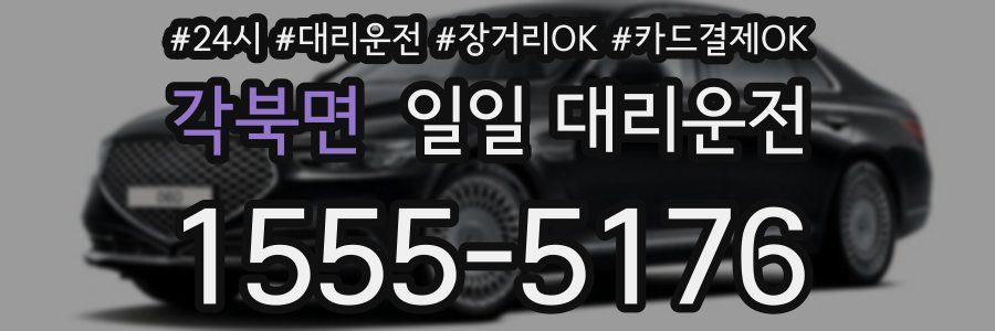 각북면 일일 대리운전