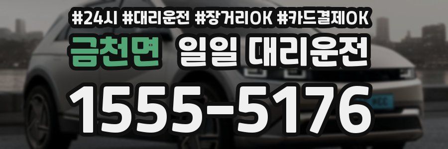 금천면 일일 대리운전