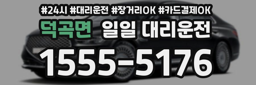 덕곡면 일일 대리운전