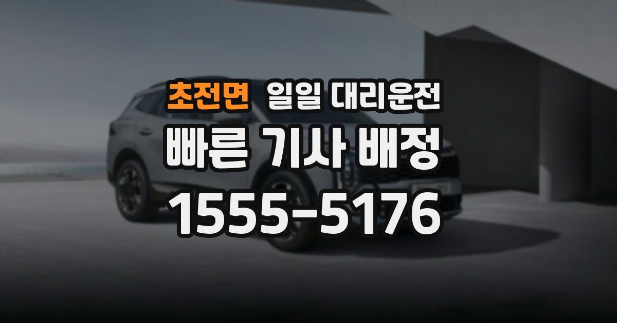 초전면 일일 대리운전