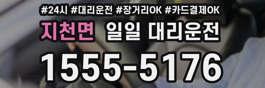 지천면 일일 대리운전
