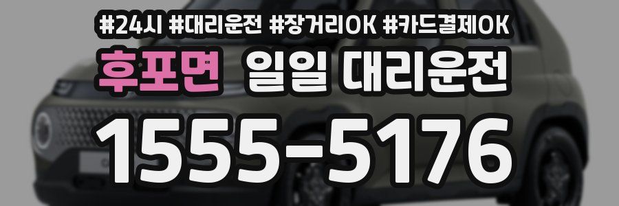 후포면 일일 대리운전
