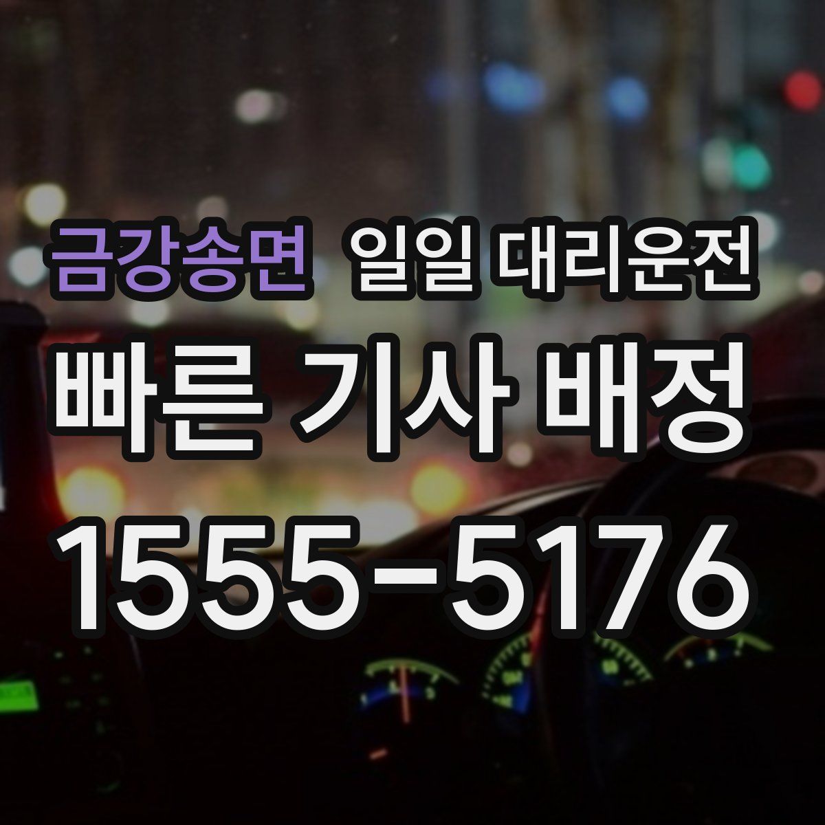금강송면 일일 대리운전