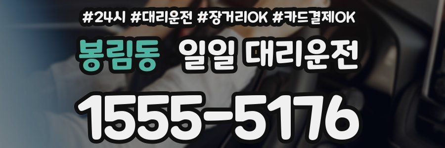 봉림동 일일 대리운전