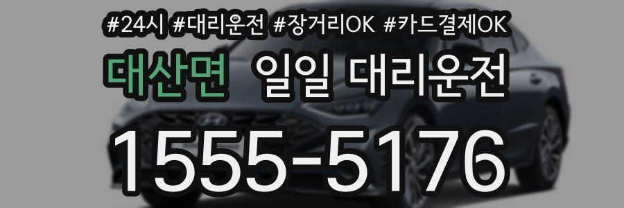 대산면 일일 대리운전