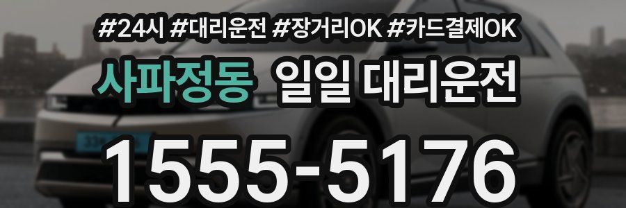사파정동 일일 대리운전