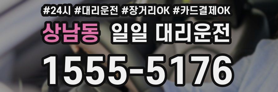 상남동 일일 대리운전