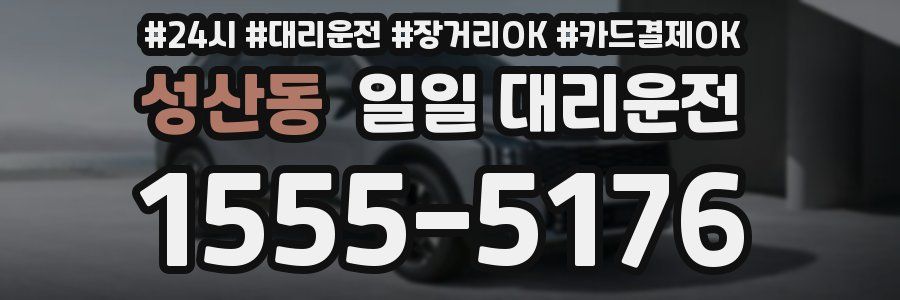 성산동 일일 대리운전